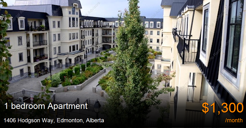 1406 hodgson way, edmonton Apartment for Rent