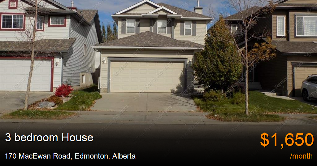 170 macewan road, edmonton House for Rent