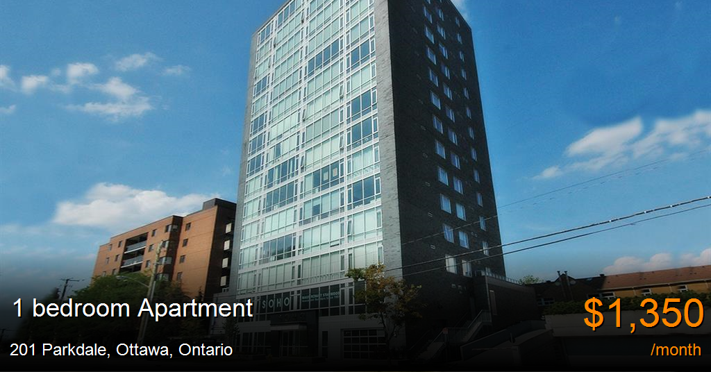 201 parkdale, ottawa Apartment for Rent