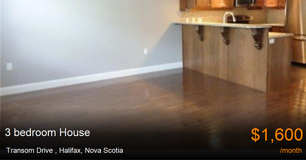 transom drive, halifax House for Rent