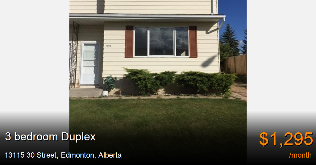 13115 30 street, edmonton Duplex for Rent