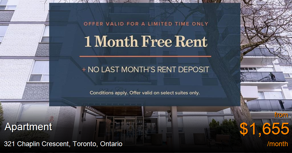 321 Chaplin Crescent, Toronto Apartment for Rent
