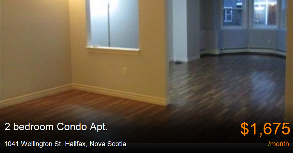 1041 wellington st, halifax Condo Apt. for Rent