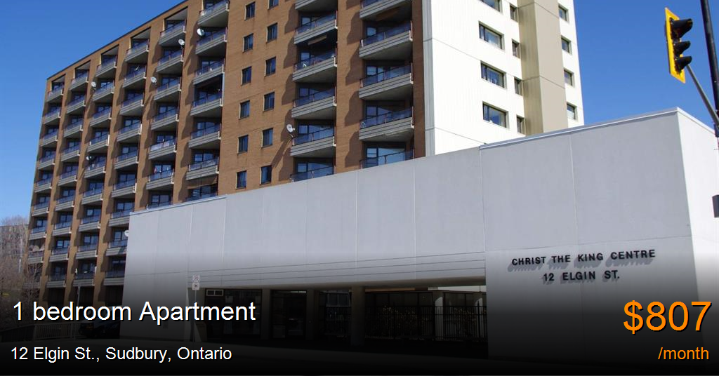 12 elgin st., sudbury Apartment for Rent