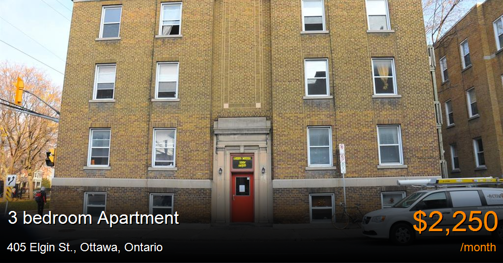 405 Elgin St., Ottawa Apartment for Rent B126757