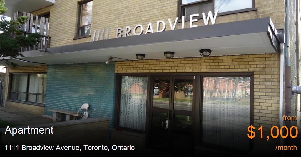 1111 broadview avenue, toronto Apartment for Rent