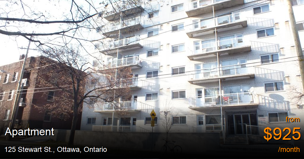 125 stewart st., ottawa Apartment for Rent