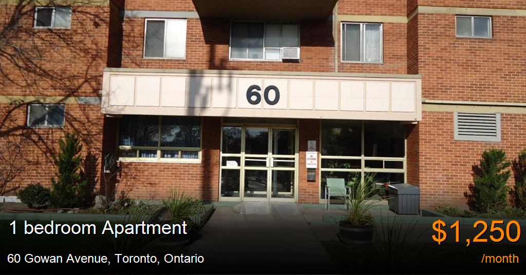 60 gowan avenue, toronto Apartment for Rent