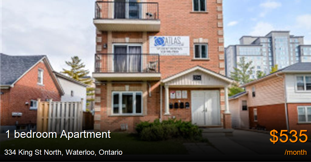 334 king st north, waterloo Apartment for Rent