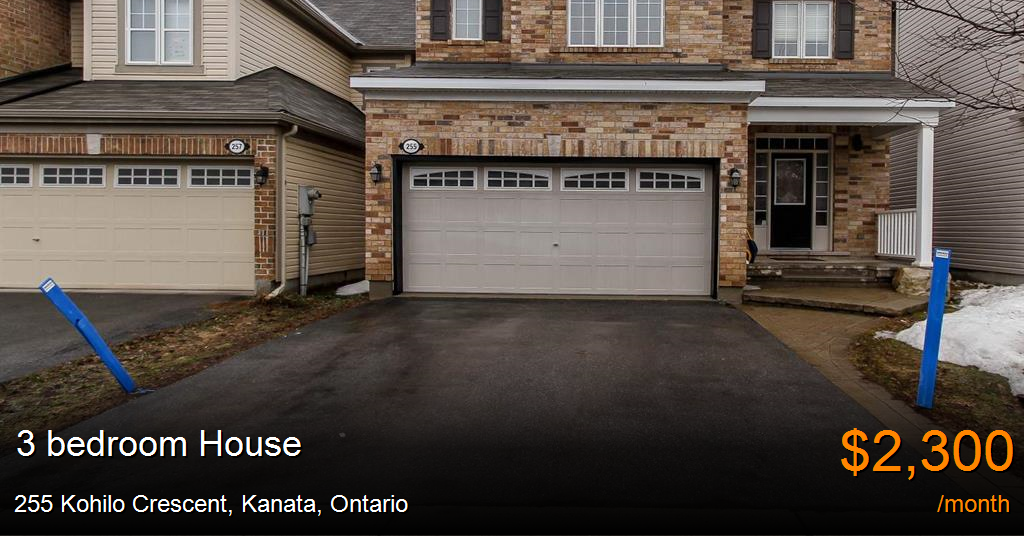 255 kohilo crescent, kanata House for Rent