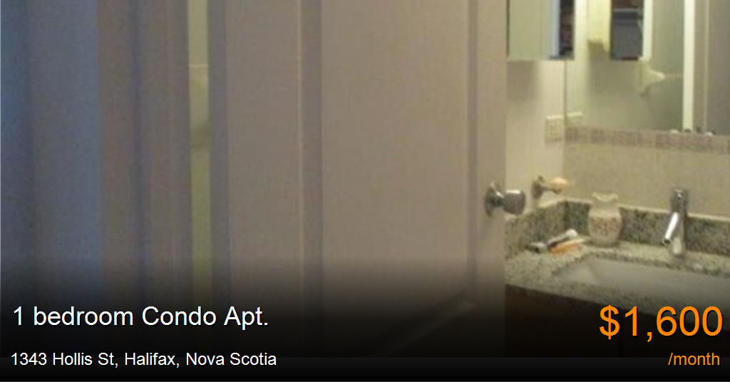 1343 Hollis St, Halifax Condo Apt. for Rent B128962