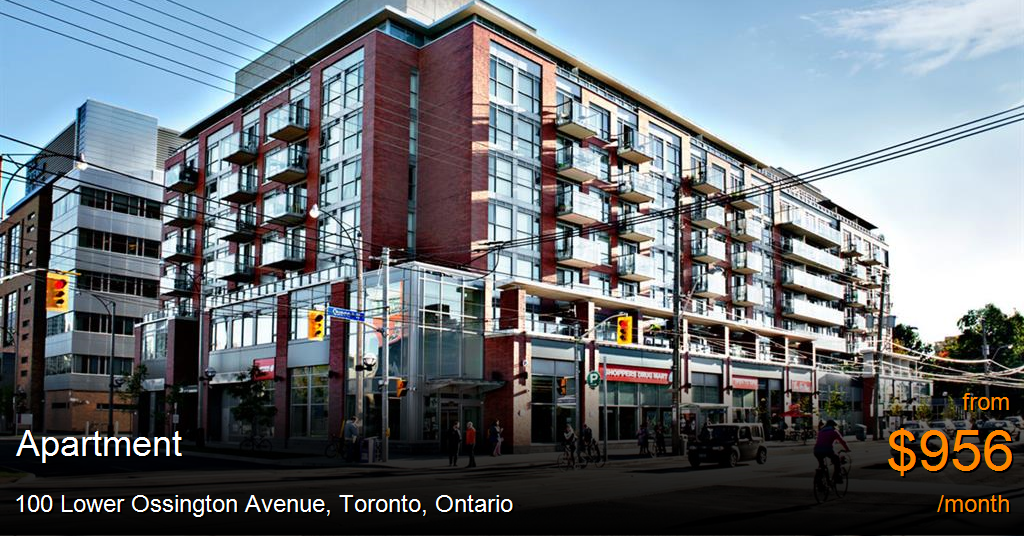 100 lower ossington avenue, toronto Apartment for Rent