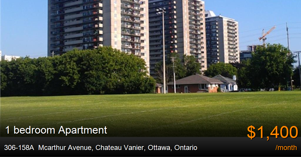 306158a mcarthur avenue, chateau vanier, ottawa Apartment for Rent
