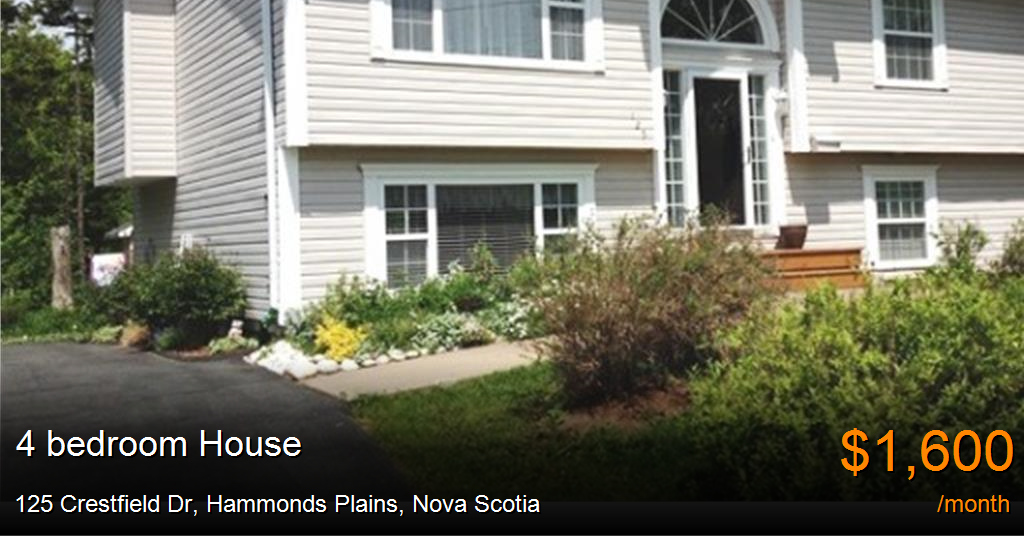 125 Crestfield Dr, Hammonds Plains House for Rent B130149