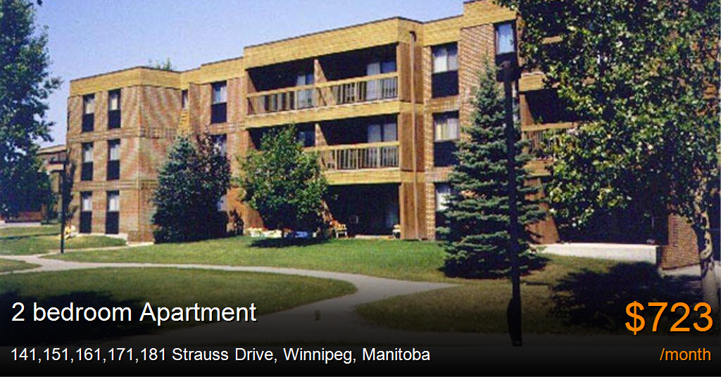 141,151,161,171,181 strauss drive, winnipeg Apartment for Rent