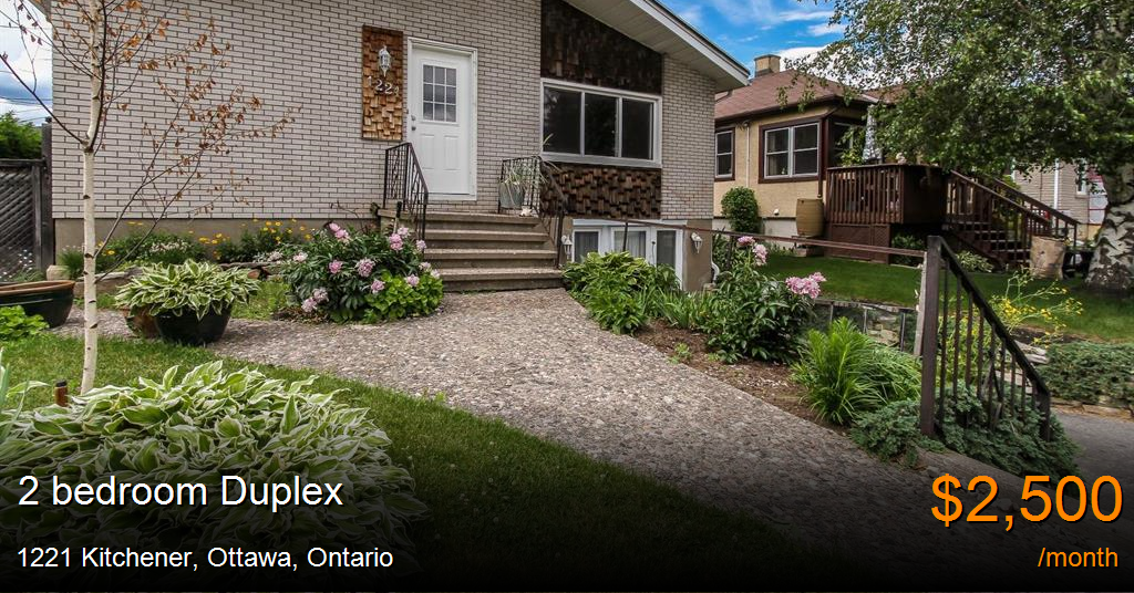 1221 kitchener, ottawa Duplex for Rent