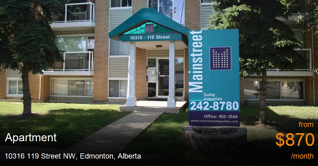 10316 119 street nw, edmonton Apartment for Rent