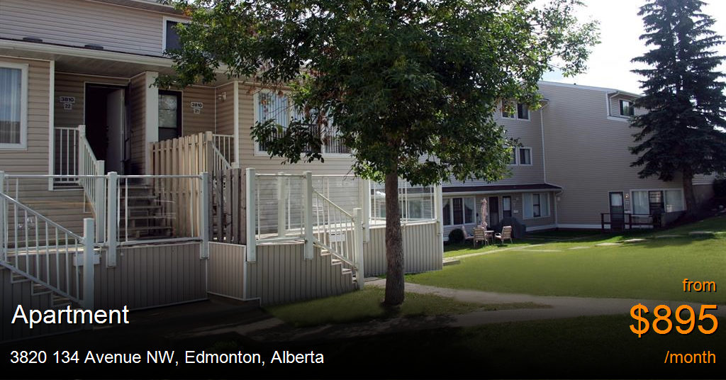 3820 134 avenue nw, edmonton Apartment for Rent