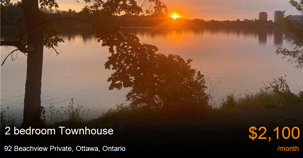 92 beachview private, ottawa Townhouse for Rent