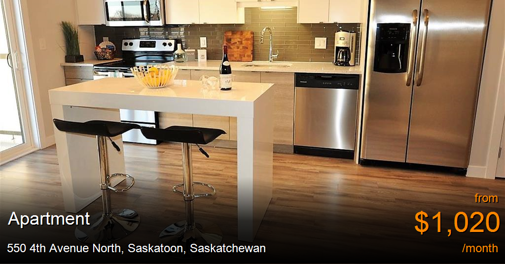 550 4th avenue north, saskatoon Apartment for Rent