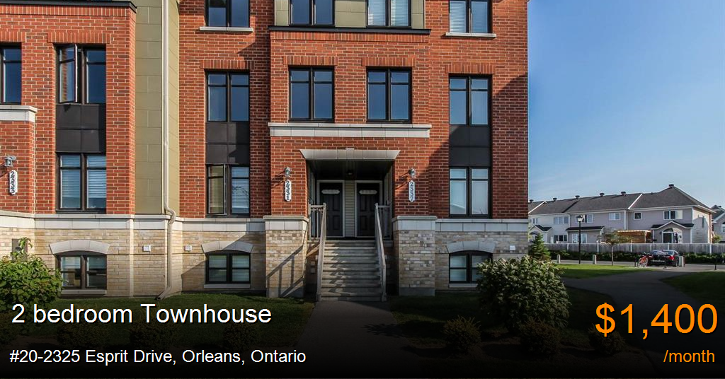 202325 esprit drive, orleans Townhouse for Rent