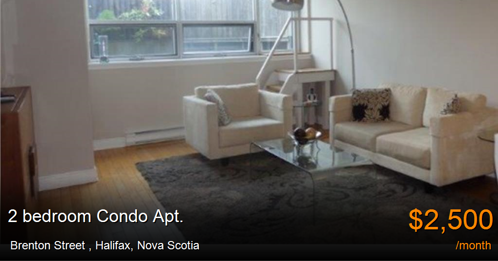 brenton street, halifax Condo Apt. for Rent