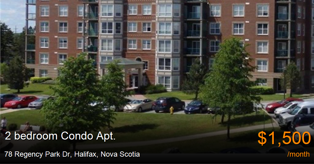 78 regency park dr, halifax Condo Apt. for Rent