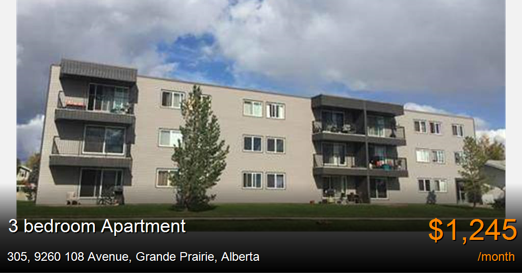 305, 9260 108 avenue, grande prairie Apartment for Rent
