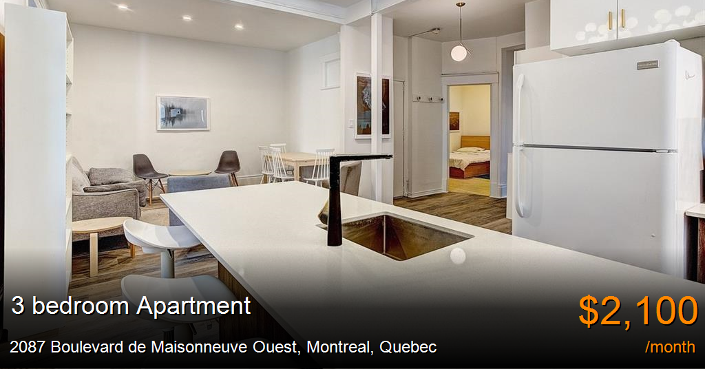 2087 boulevard de maisonneuve ouest, montreal Apartment for Rent