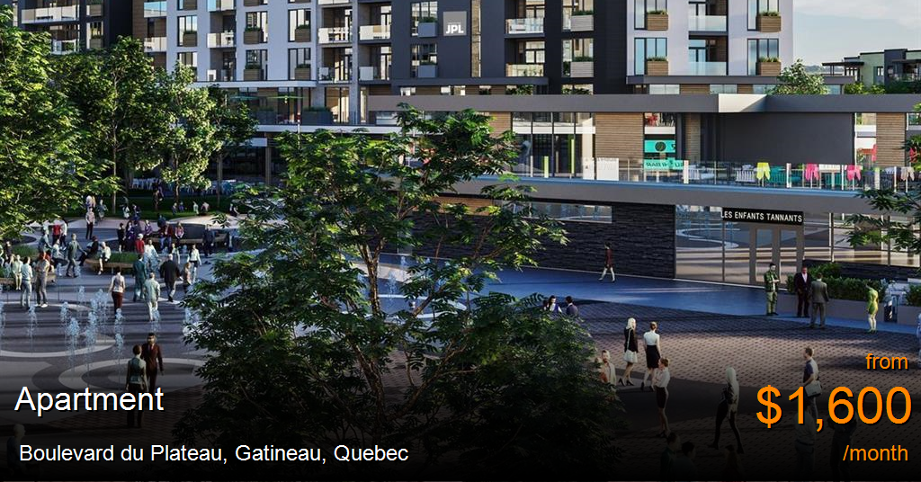 boulevard du plateau, gatineau Apartment for Rent