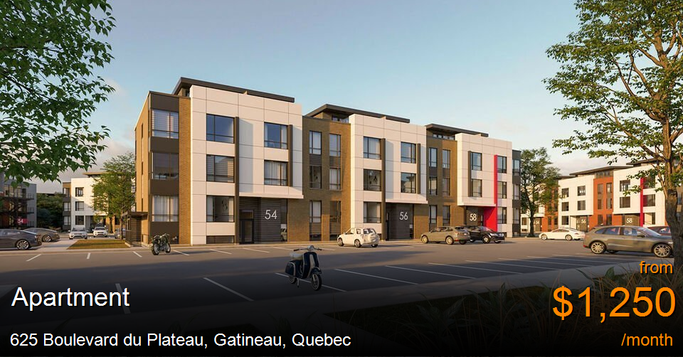 625 boulevard du plateau, gatineau Apartment for Rent