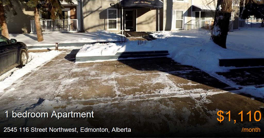 2545 116 street northwest, edmonton Apartment for Rent