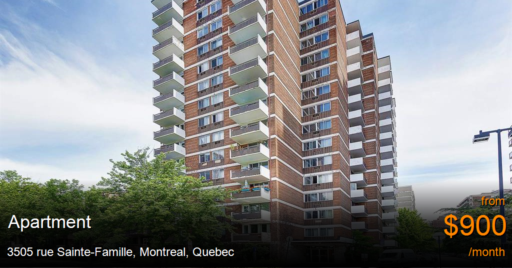 3505 rue saintefamille, montreal Apartment for Rent