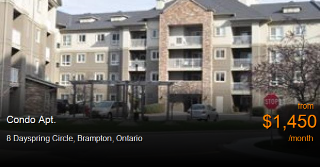 8 dayspring circle, brampton - Condo Apt. for Rent
