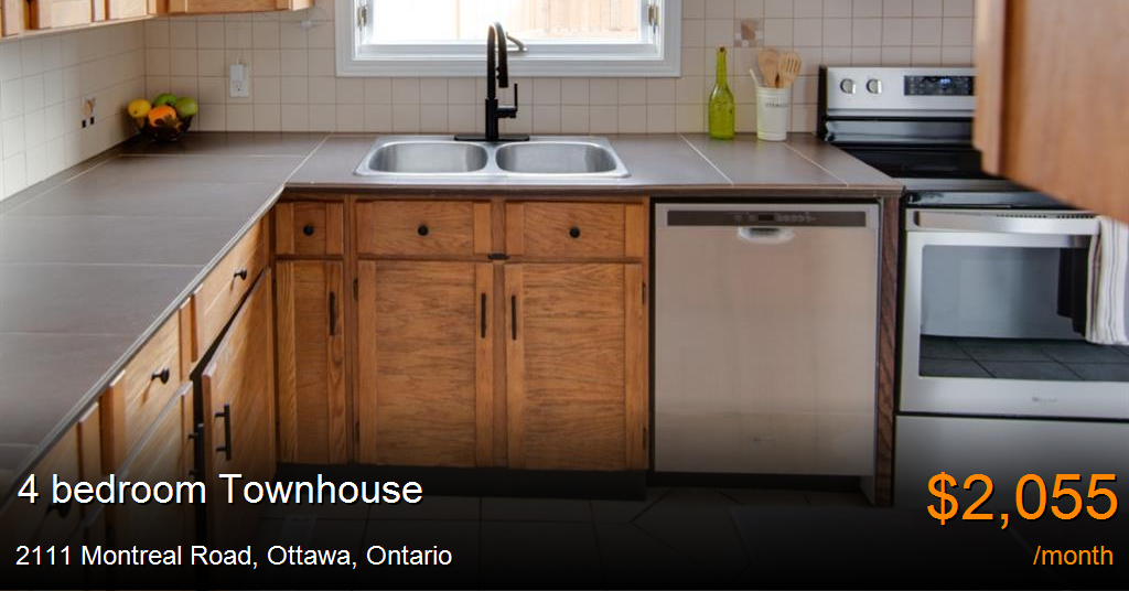 2111 montreal road, ottawa Townhouse for Rent
