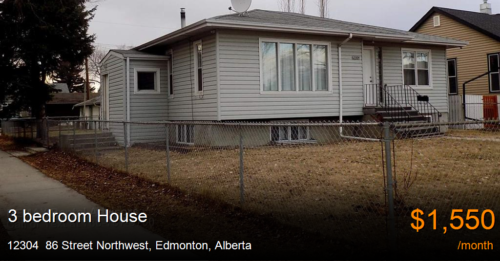 12304 86 street northwest, edmonton House for Rent