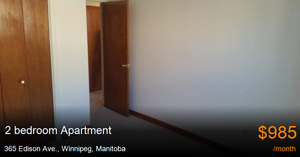 365 edison ave., winnipeg Apartment for Rent