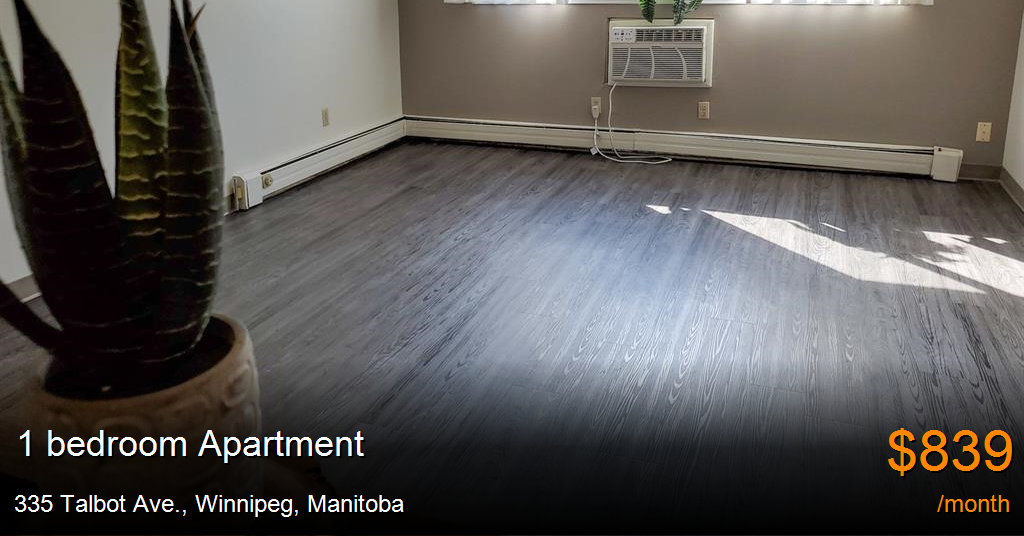 335 talbot ave., winnipeg Apartment for Rent