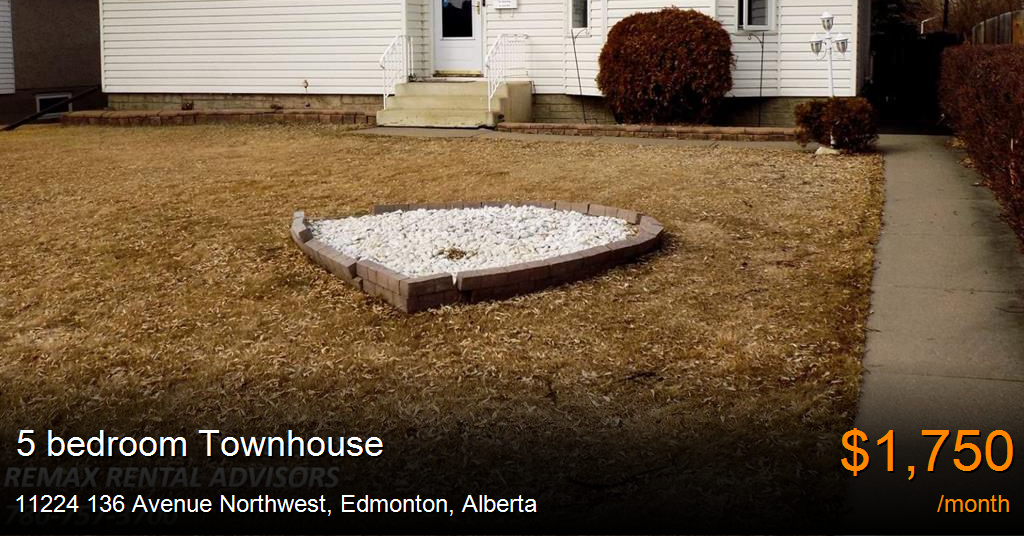 11224 136 avenue northwest, edmonton Townhouse for Rent