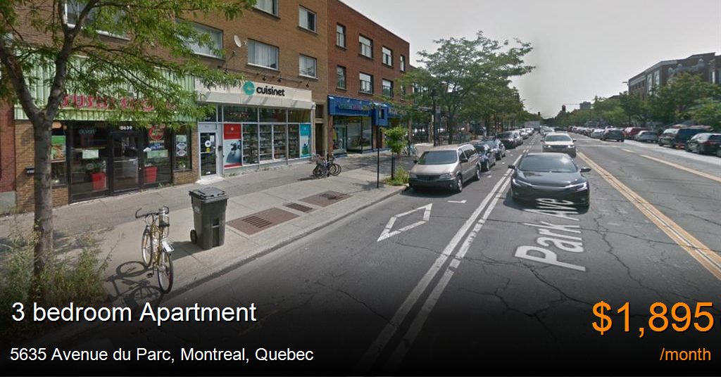 5635 avenue du parc, montreal Apartment for Rent