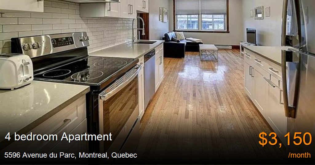 5596 avenue du parc, montreal Apartment for Rent