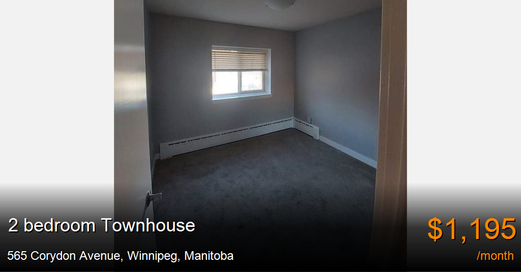 565 corydon avenue, winnipeg Townhouse for Rent