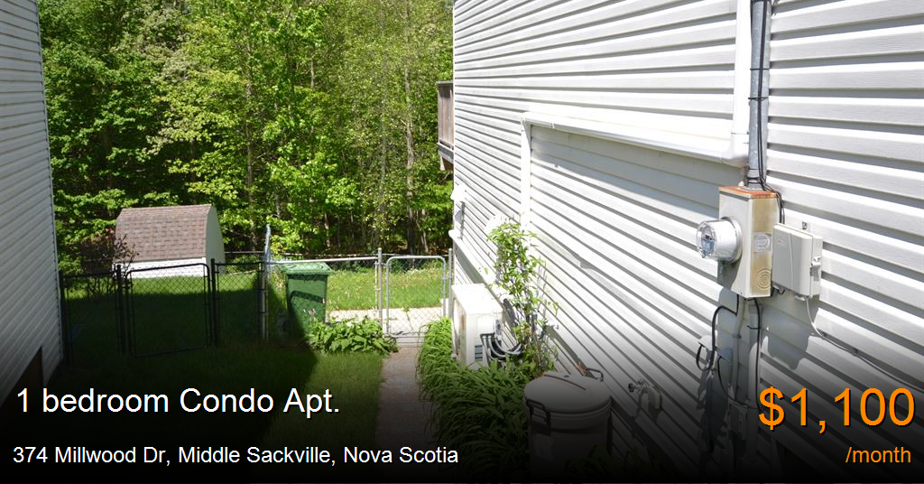 374 millwood dr, middle sackville Condo Apt. for Rent