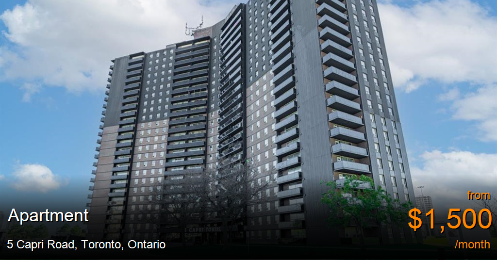 5 capri road, toronto Apartment for Rent