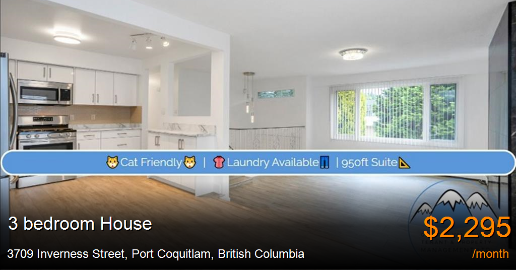 3709 inverness street, port coquitlam House for Rent