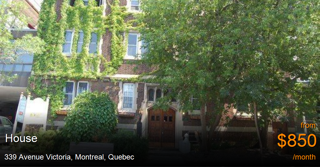339 avenue victoria, montreal House for Rent