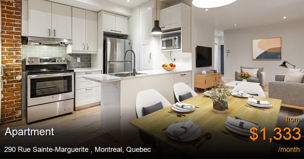 290 rue saintemarguerite, montreal Apartment for Rent