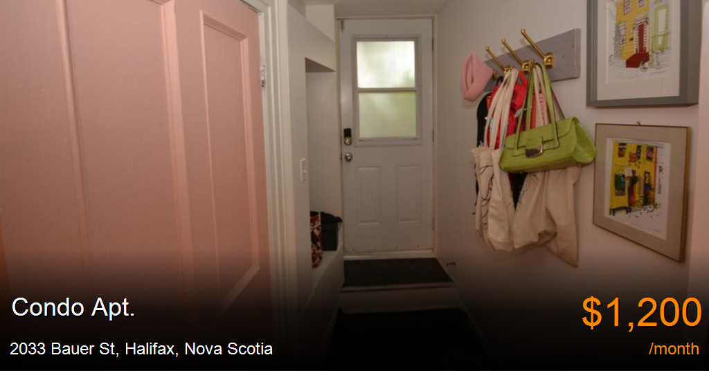 2033 bauer st, halifax Condo Apt. for Rent