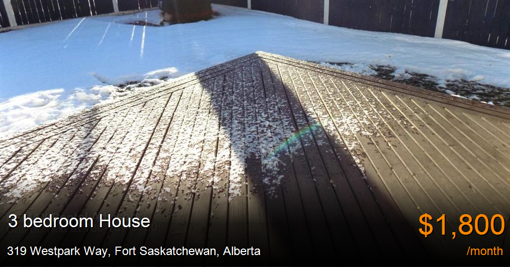 319 westpark way, fort saskatchewan House for Rent