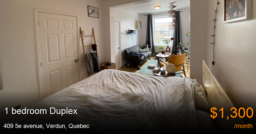 409 5e avenue, verdun Duplex for Rent